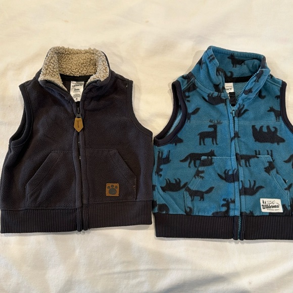 3 month carters fleece vests - Picture 1 of 3